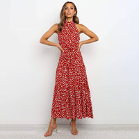 Stylish Long Summer Dress - Lucienne-Red-S-State of Style