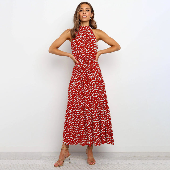 Stylish Long Summer Dress - Lucienne-Red-S-State of Style