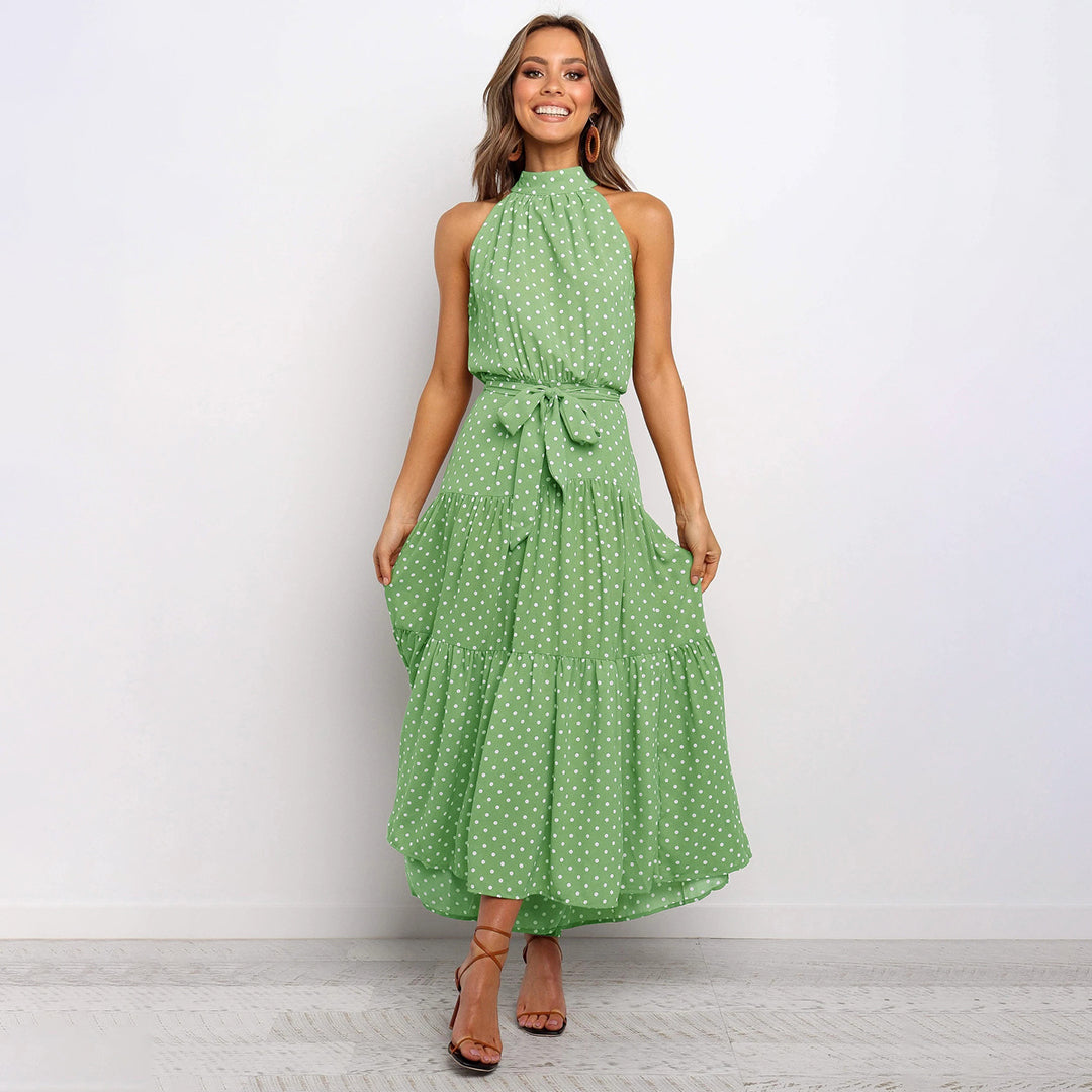 Stylish Long Summer Dress - Lucienne-Yellow-S-State of Style