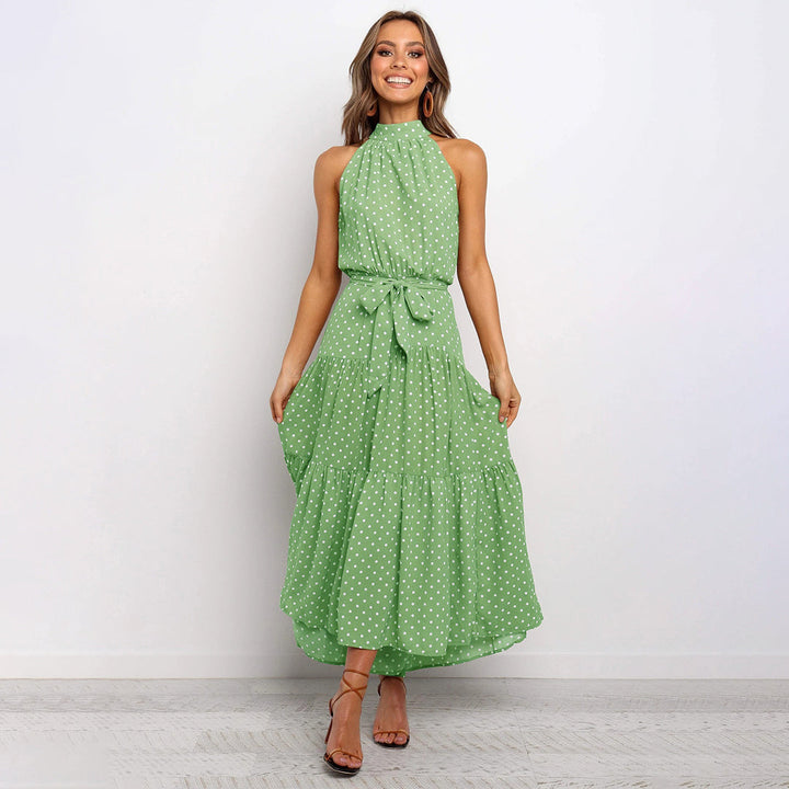 Stylish Long Summer Dress - Lucienne-Yellow-S-State of Style