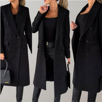 Stylish Long Winter Coat for Women - Elara-Pink-S-State of Style