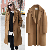 Stylish Long Women's Coat - Sophia-Brown-M-State of Style