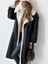 Stylish Long Women's Winter Coat - Seraphina-Black-S-State of Style