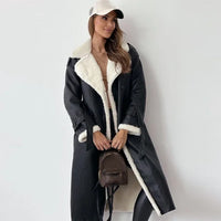 Stylish Long Women's Winter Coat - Seraphina-Black-S-State of Style
