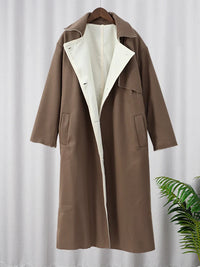 Stylish Long Wool Women’s Coat - Ella-S-State of Style