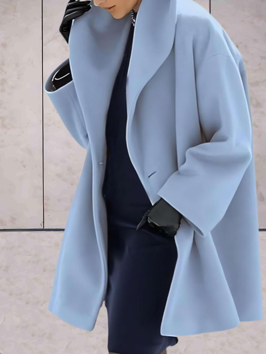 Stylish Loose Women's Winter Jacket - Evelyn-Light Blue-S-State of Style