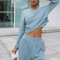 Stylish Loungewear Set | Cozy Home Suit For Women-Light Gray-S-State of Style