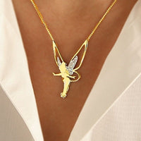 Stylish Lucky Fairy Necklace - Faylin-Gold-State of Style
