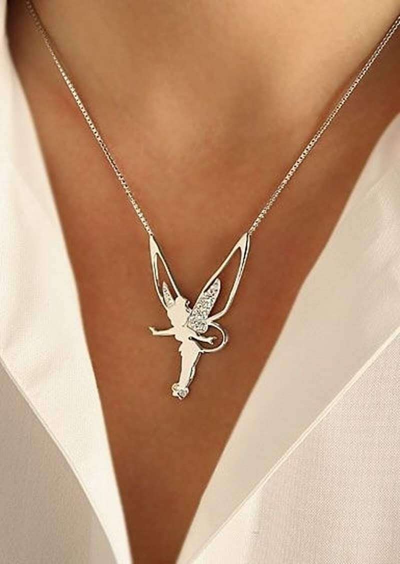 Stylish Lucky Fairy Necklace - Faylin-Silver-State of Style