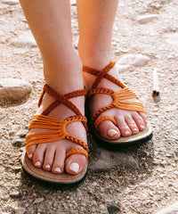 Stylish Marigold Sandals | Comfortable Footwear-Orange-5-State of Style