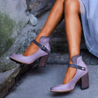 Stylish Mary Jane Pumps - Isabella-Purple-5.5-State of Style