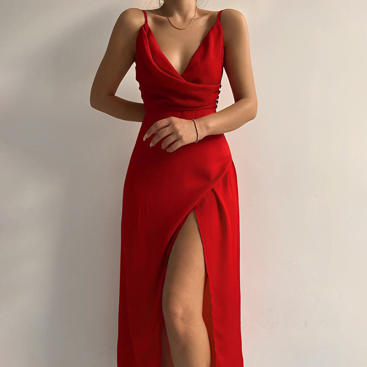 Stylish Maxi Dress - Selene-Red-S-State of Style
