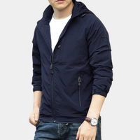 Stylish Men's Autumn Mid Jacket – Milo-Dark blue-M-State of Style