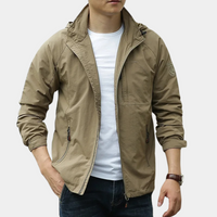Stylish Men's Autumn Mid Jacket – Milo-Khaki-M-State of Style