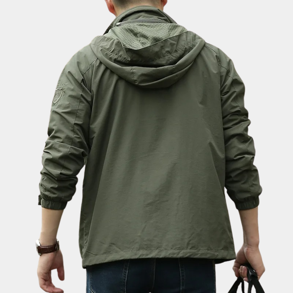 Stylish Men's Autumn Mid Jacket – Milo-Olive green-M-State of Style