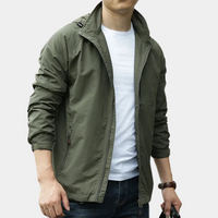 Stylish Men's Autumn Mid Jacket – Milo-Olive green-M-State of Style