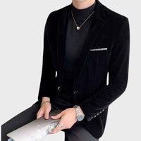 Stylish Men's Blazer - Hugo-Burgundy-M-State of Style