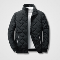 Stylish Men's Bomber Jacket - Atlas-Black-L-State of Style
