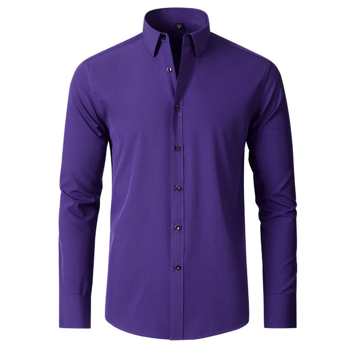 Stylish Men's Button-Up Shirt - Thomas-Purple-38-State of Style