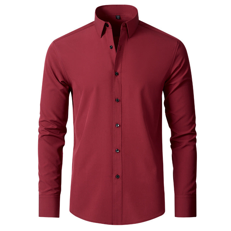 Stylish Men's Button-Up Shirt - Thomas-Red-38-State of Style