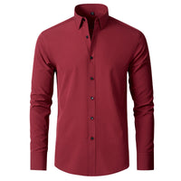 Stylish Men's Button-Up Shirt - Thomas-Red-38-State of Style