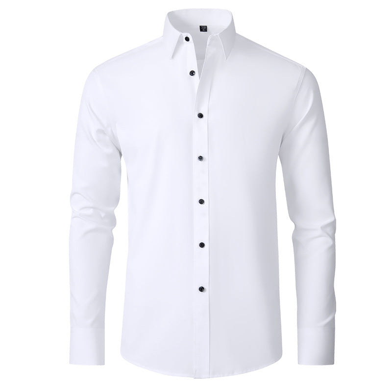 Stylish Men's Button-Up Shirt - Thomas-White-38-State of Style