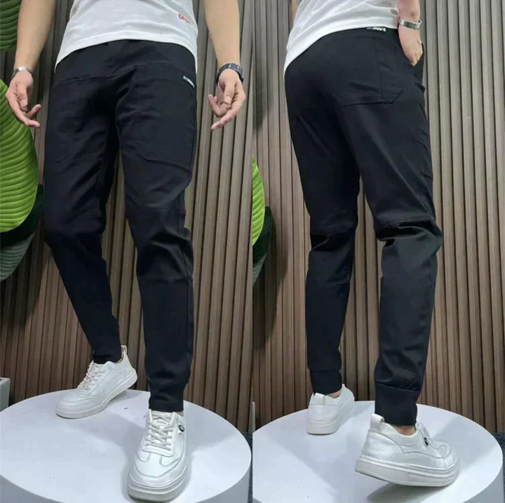 Stylish Men's Cargo Pants – Finn-Black-28 - 29 (50-60 kg)-State of Style