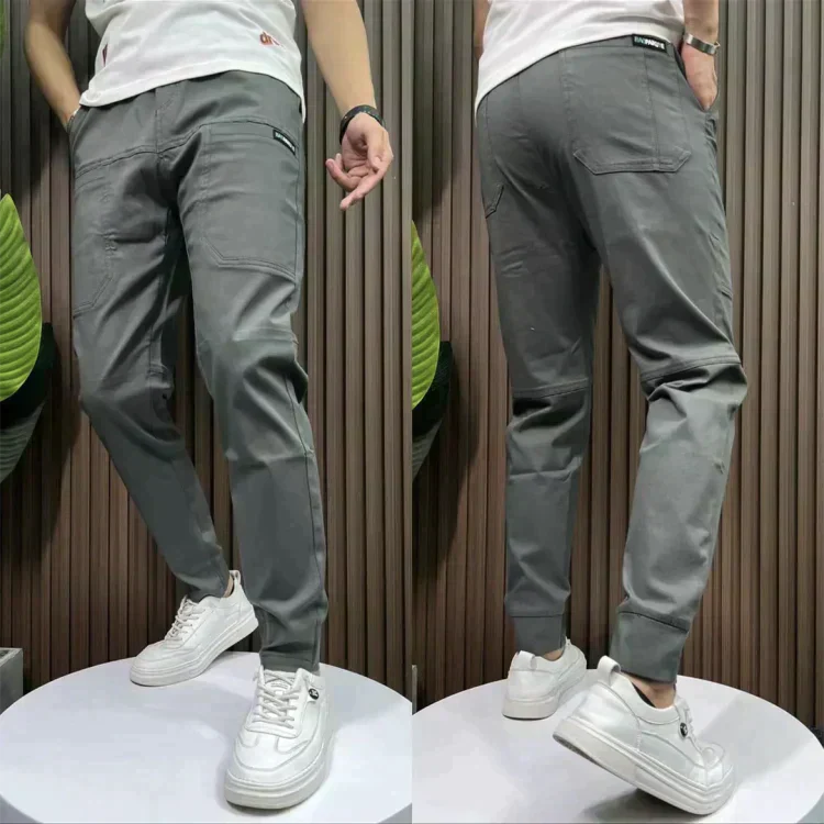 Stylish Men's Cargo Pants – Finn-Grey-28 - 29 (50-60 kg)-State of Style