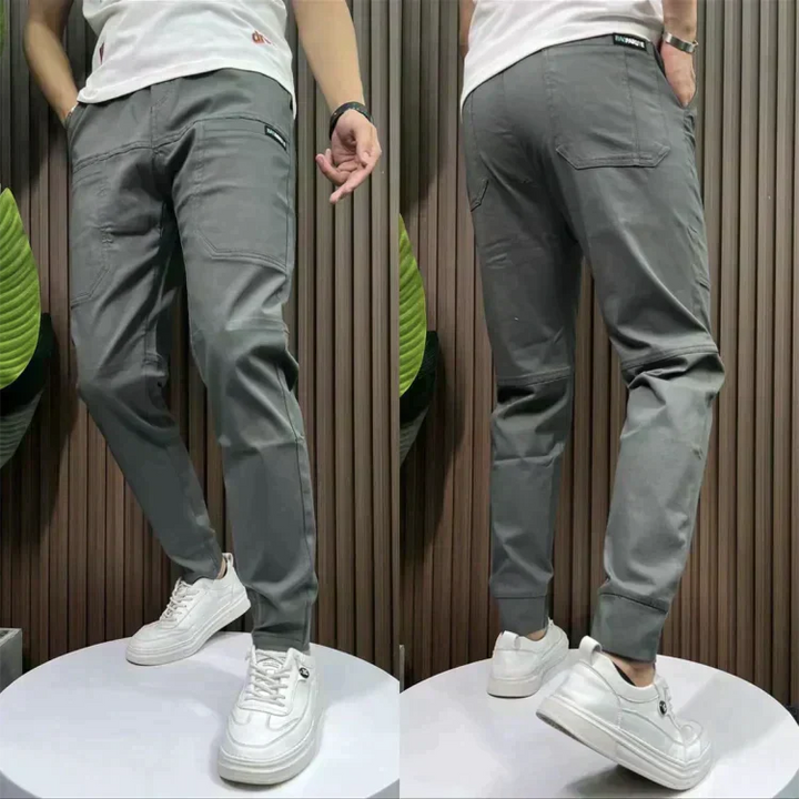 Stylish Men's Cargo Pants – Finn-Grey-28 - 29 (50-60 kg)-State of Style