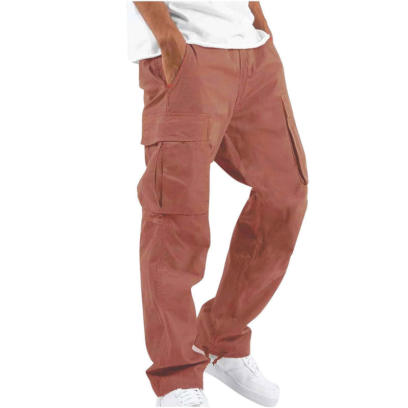 Stylish Men's Cargo Trousers - Mason-Red-S-State of Style