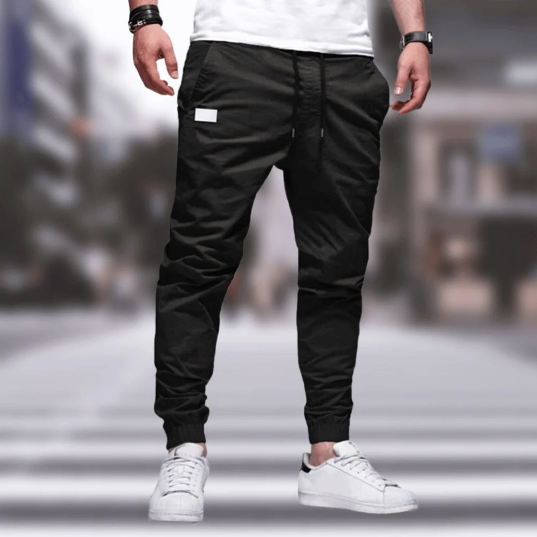 Stylish Men's Cargo Trousers - Ragnar-Black-M-State of Style