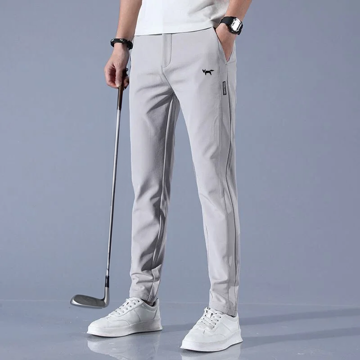 Stylish Men's Golf Trousers - FairwayFlex-Grey-28-State of Style