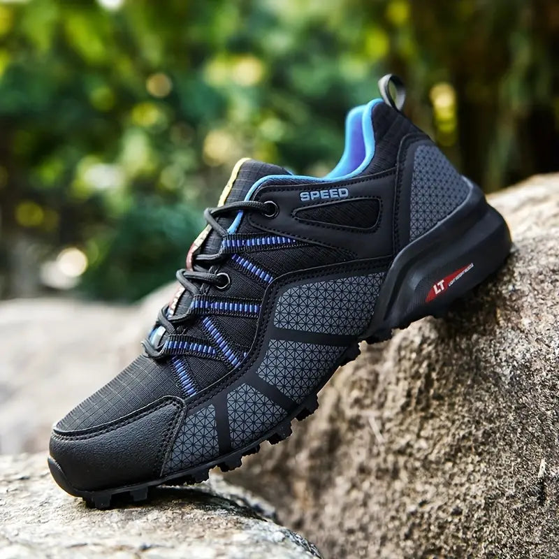 Stylish Men's Hiking Boots - AlpineAce-Black-7-State of Style