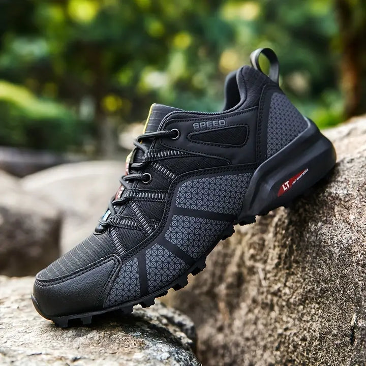 Stylish Men's Hiking Boots - AlpineAce-Black-7-State of Style