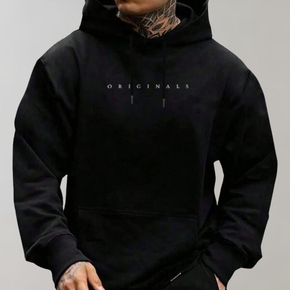 Stylish Men's Hoodie - Noah-Black-S-State of Style