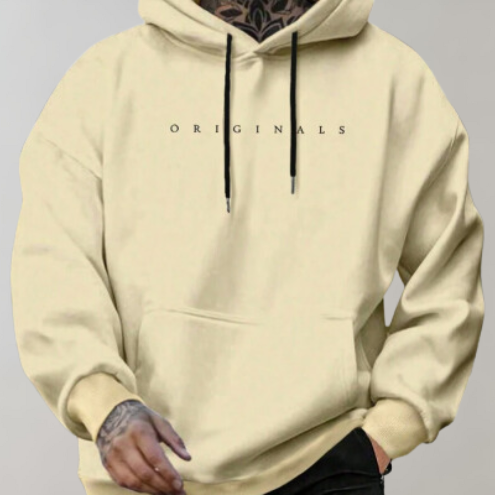 Stylish Men's Hoodie - Noah-Yellow-S-State of Style