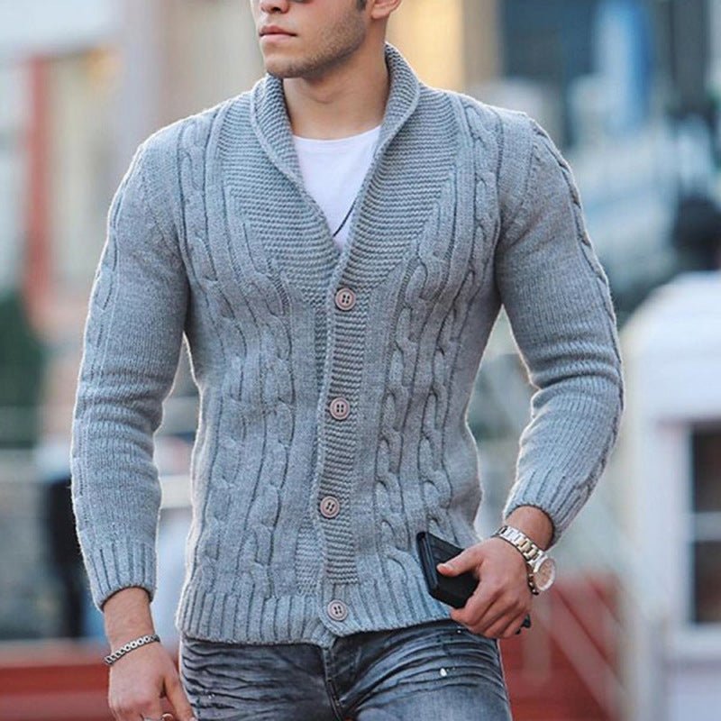 Stylish Men's Jumper - Luca-Grey-2XS-State of Style