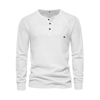 Stylish Men's Long Sleeve Shirt - Milo-White-S-State of Style