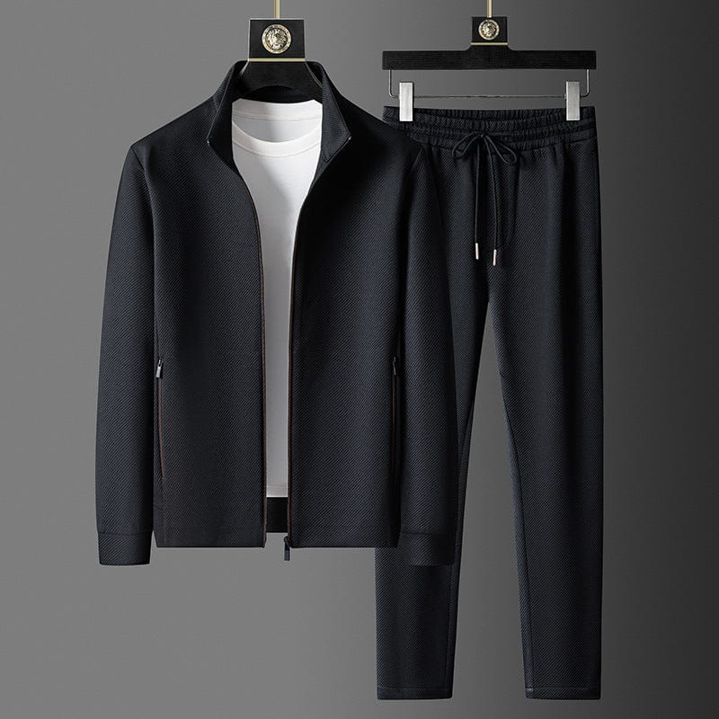 Stylish Men's Lounge Set - Noah-Jet Black-L-State of Style