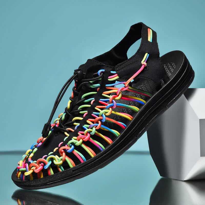 Stylish Men's Mesh Sandals - Renzo-Multicoloured-7-State of Style