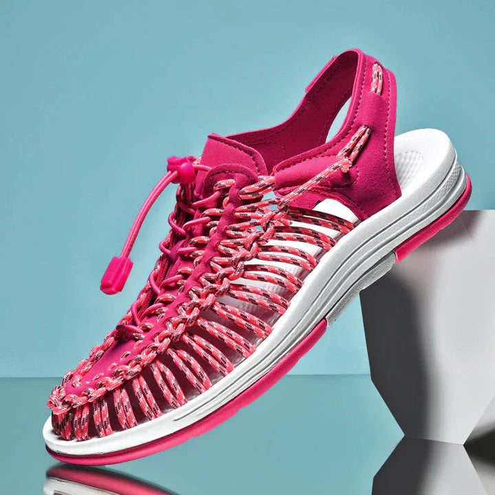 Stylish Men's Mesh Sandals - Renzo-Pink-7-State of Style