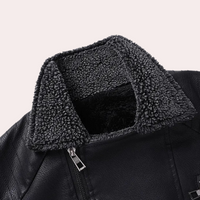 Stylish Men's Motorcycle Jacket with Functional Design - Ronan-Black-S-State of Style