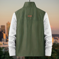 Stylish Men's Outdoor Vest - Thorne-Black-M-State of Style