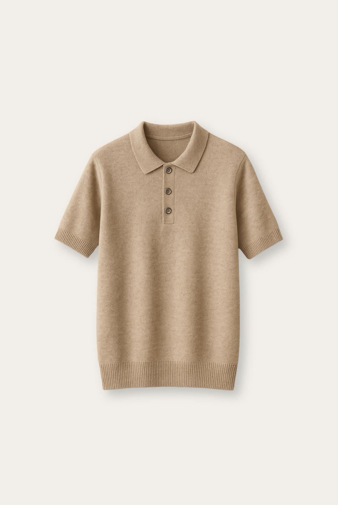 Stylish men's polo made from cashmere-merino wool – Caelan-S-State of Style