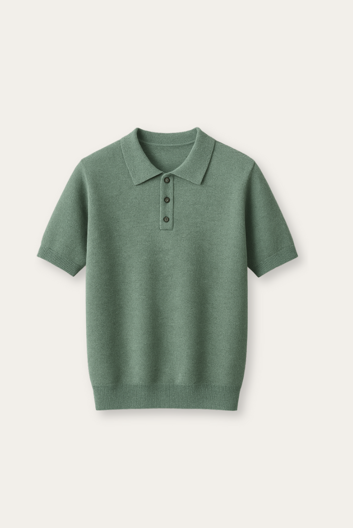 Stylish men's polo made from cashmere-merino wool – Eliano-S-State of Style