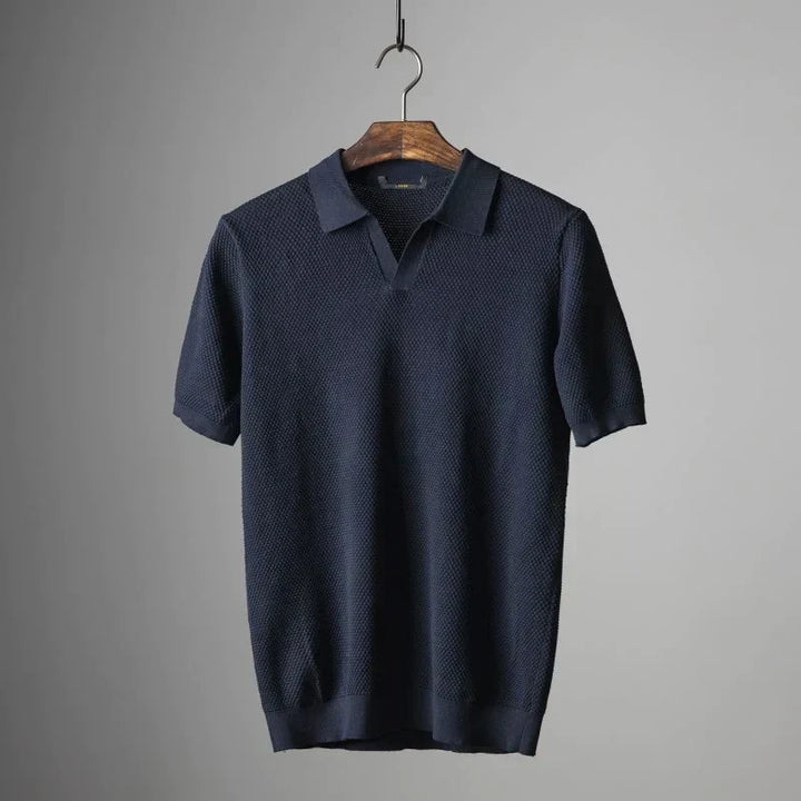 Stylish Men's Polo – Nestor-Dark blue-S-State of Style