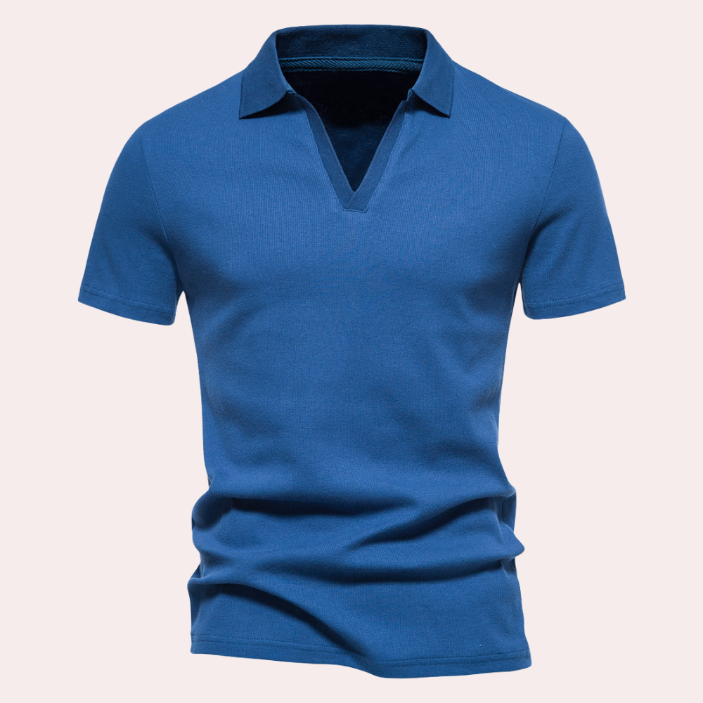 Stylish Men's Polo – Nico-Blue-S-State of Style