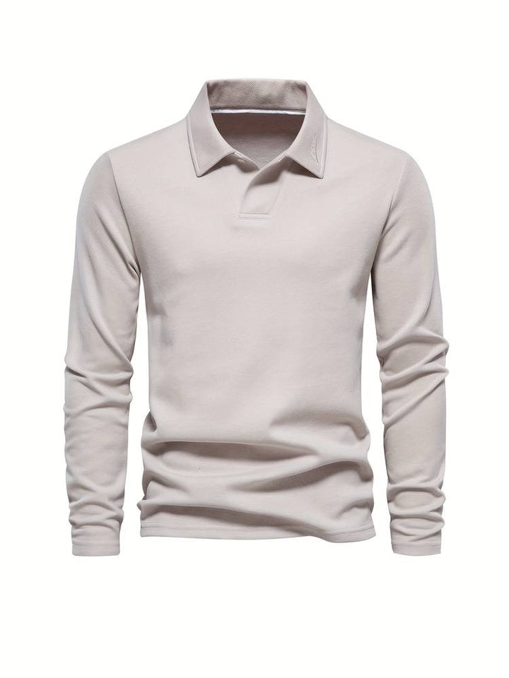 Stylish Men's Pullover – Matteo-Beige-S-State of Style