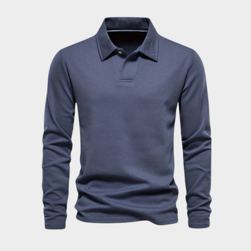 Stylish Men's Pullover – Matteo-Blue-S-State of Style