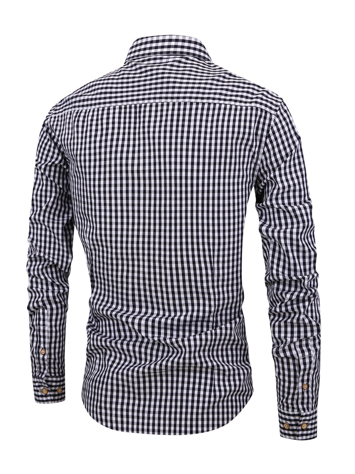 Stylish Men's Shirt - Jasper-Navy Blue-XS-State of Style